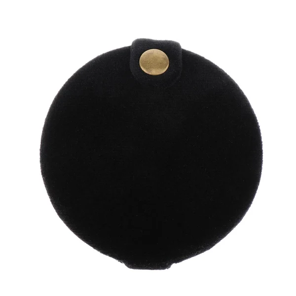Organic Max Cute Double Sided Travel Folding Pocket Compact Round Makeup Cosmetic Mirror Black Genuine
