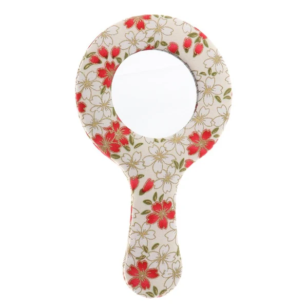 Next-Generation Max Vintage Style Round Handheld Travel Makeup Mirror Compact Vanity Mirror Pattern 6 Environmentally Friendly