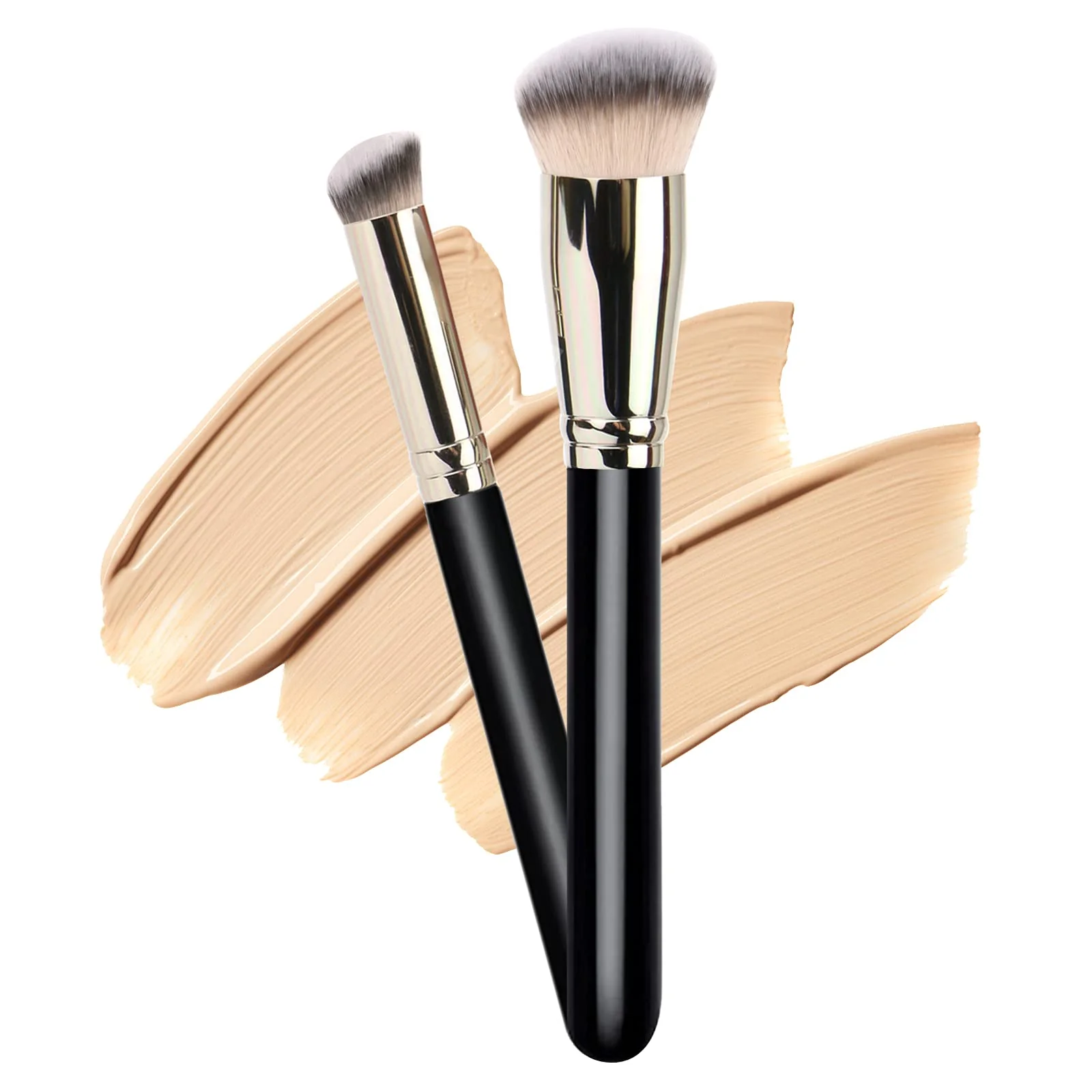 Quality Makeup Brushes DPOLLA Pro Foundation Brush and Concealer Brush for Any Look Premium Luxe Hair Contour Brush for Blending Trendy