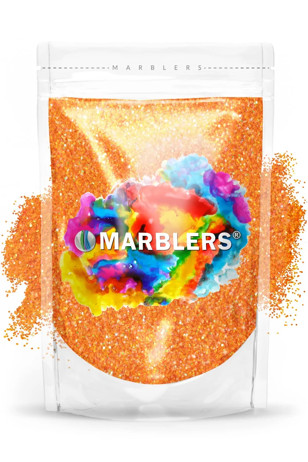 Fashionable MARBLERS Holographic Glitter Rainbow Orange 3oz 85g Fine Non-Toxic Vegan Cruelty- Face Body Eyeshadow Hair Festival Party Makeup Smart