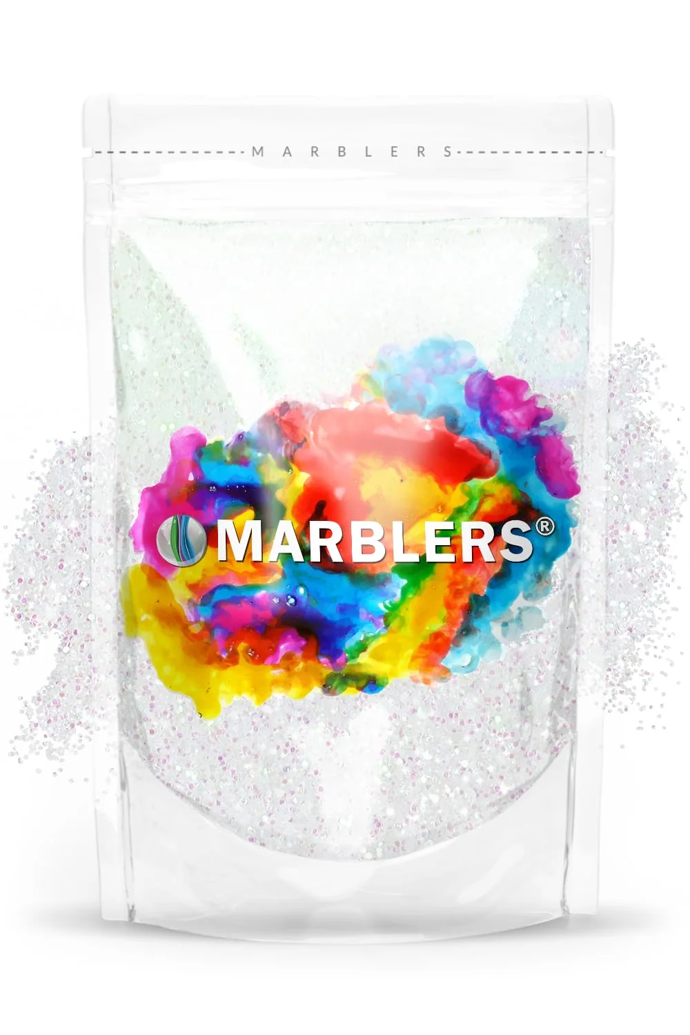 Premium Material MARBLERS Holographic Glitter Rainbow White 3oz 85g Fine Non-Toxic Vegan Cruelty- Face Body Eyeshadow Hair Festival Party Makeup Original Design