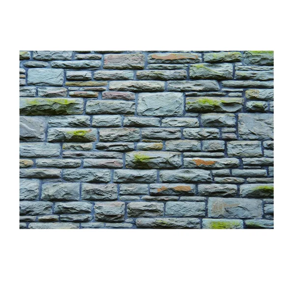 High-Grade Max Aquarium 3D Single-sided Adhesive Background Sticker Blue Brick 61x30cm Proven
