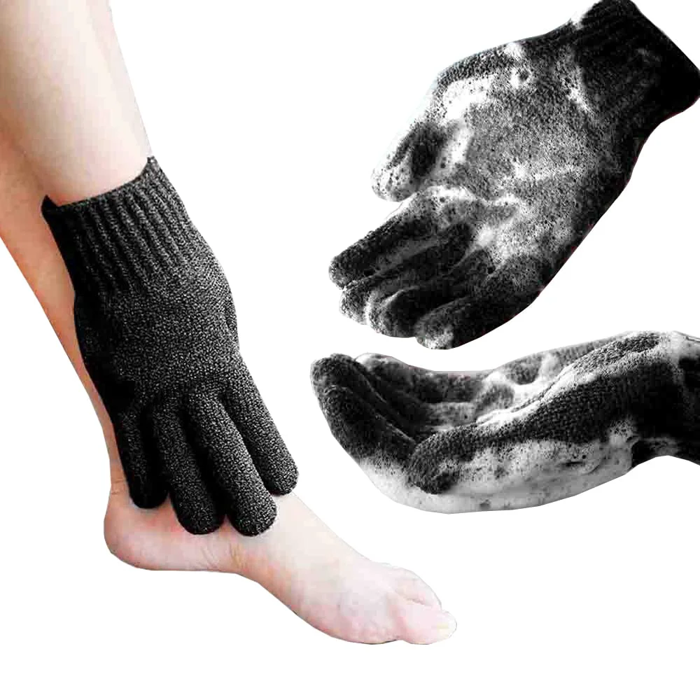 Superior MIG4U Exfoliating Shower Gloves for Bath Premium Nylon Body Wash Bathing Gloves for Men Women Spa Massage and Skin Scrub Dead Skin Remover Proven
