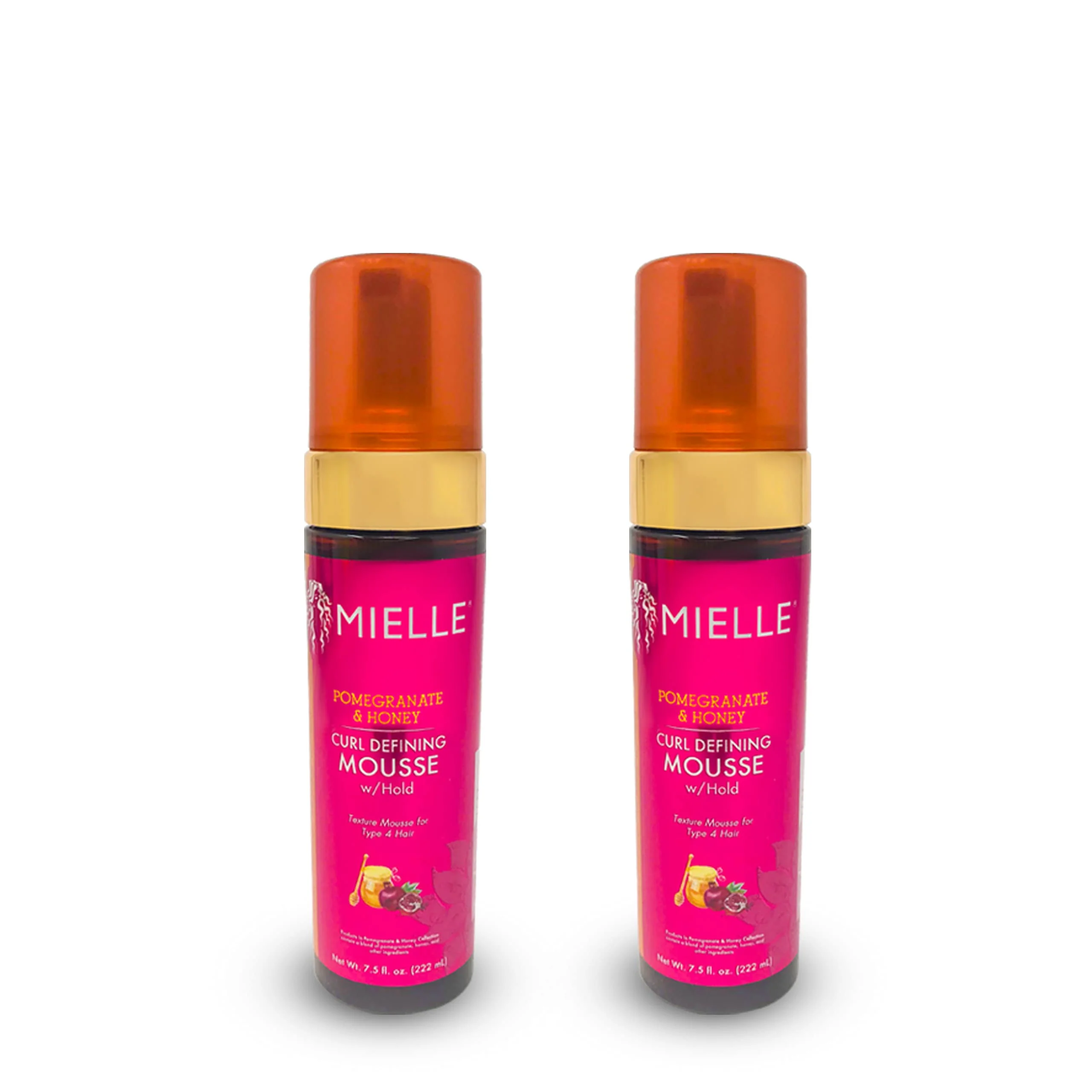 Exclusive Mielle s Pomegranate and Honey Curl Defining Mousse 2 Packs Soft