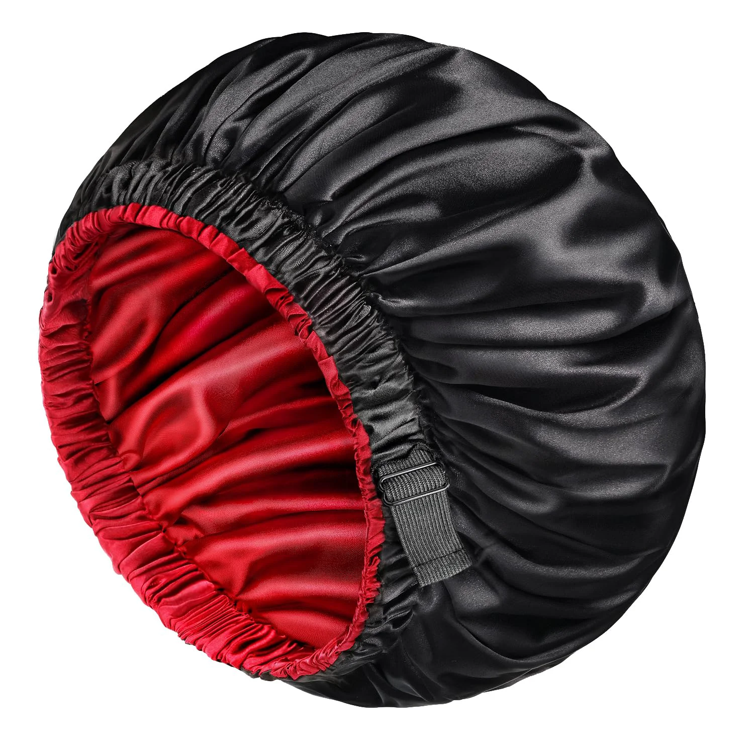 Easy-to-Use mikimini Satin Bonnet for Men and Women Reversible Double Layer Sleeping Bonnet for Hair Braids with Anti-slip Adjustable Elastic Band Super Soft Elite