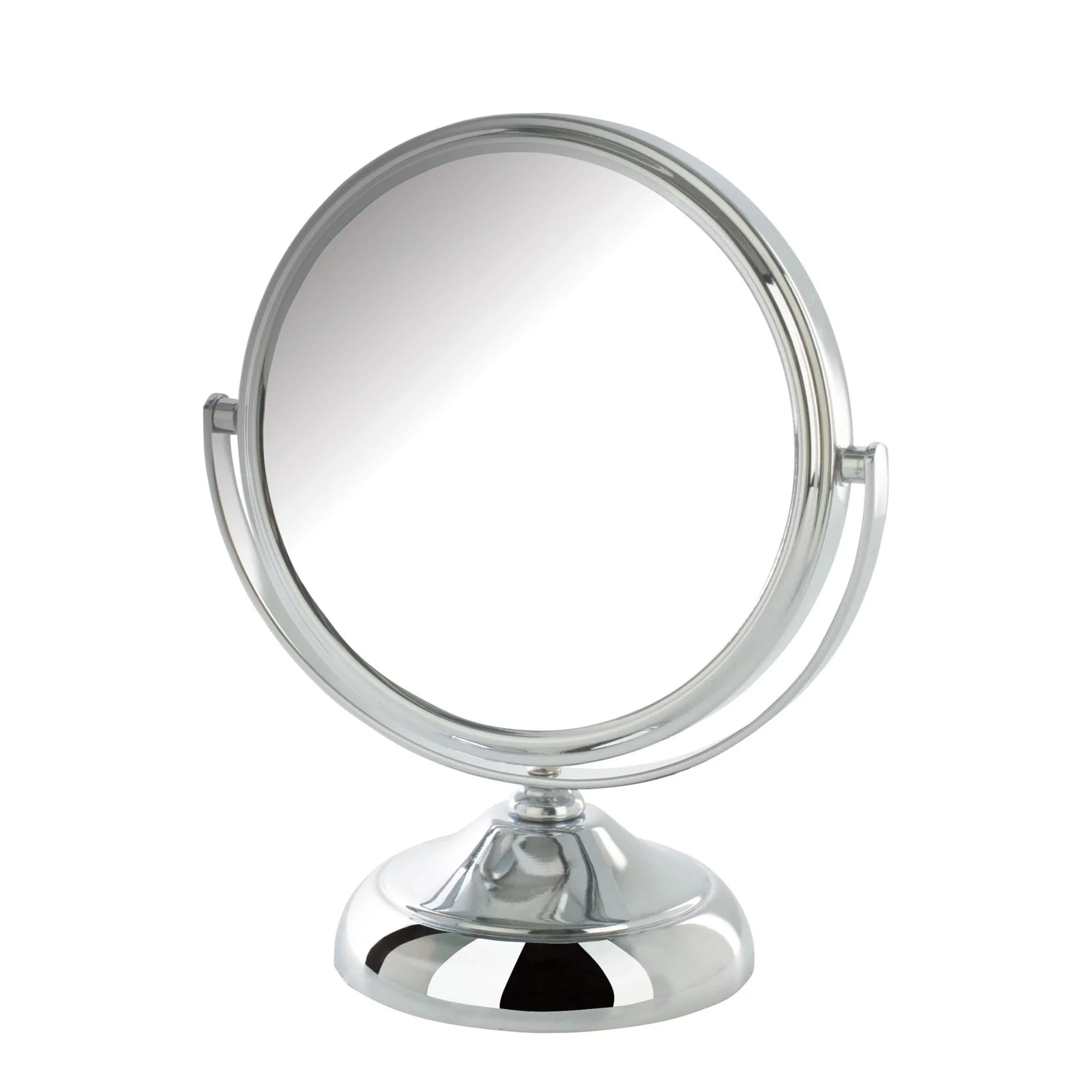 Trendy Model's Choice JERDON Tabletop Vanity Makeup Mirror with Chrome Finish - 5.5 Diameter Mirror with 5X-1X Magnification - Model MC247C Effective
