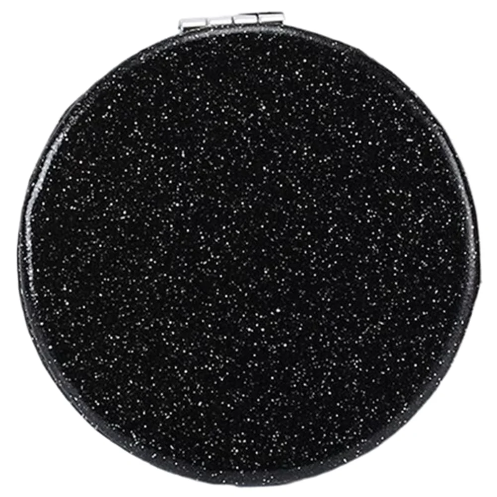 Official mpowtech Pocket Compact Mirror for Men and Women Small Purse Mirror With Glitter Portable Travel Makeup Mini 2-Sided 1x 2x Magnifying Folding Trusted