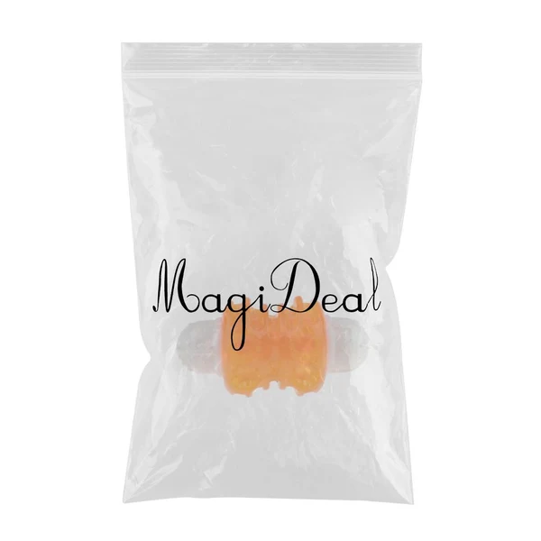 Modern Max Pet Dog Toy Chew Squeaky Rubber Barbell Shaped Toys for Cat Puppy Orange Eco-Friendly