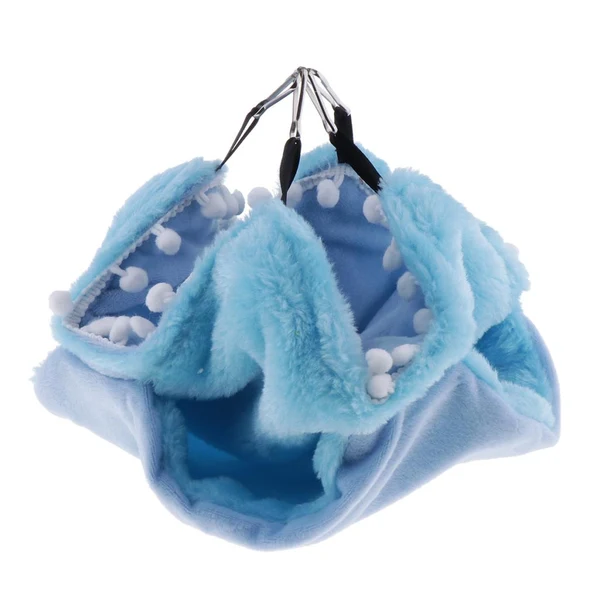 Classic Max Small Animals Cozy Hammock Winter Warm Nest For Hamster Birds Parrot Blue Crafted