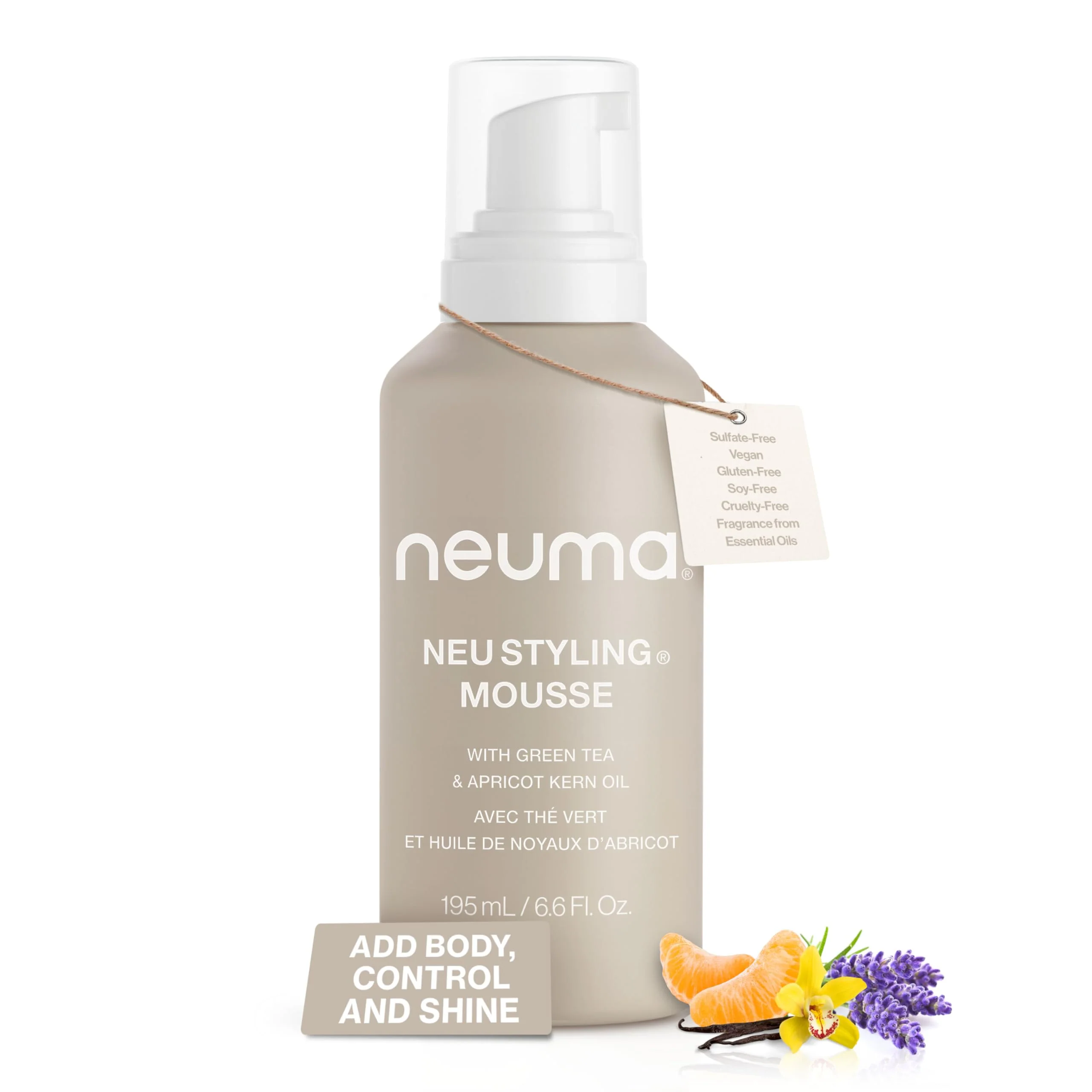 Prestigious Neuma Neu Styling Hair Mousse 6.6 Fl. Oz. Mousse for Hair Volume with Lavender Mandarin Vanilla Scent Genuine