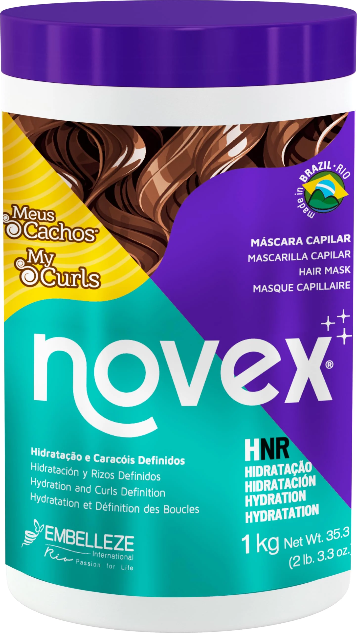 Consistent Novex My Curls Deep Conditioning Mask 35 oz - Enhanced with a Mix of Oils and Cranberry Extract Suitable for All Curls Relaxed