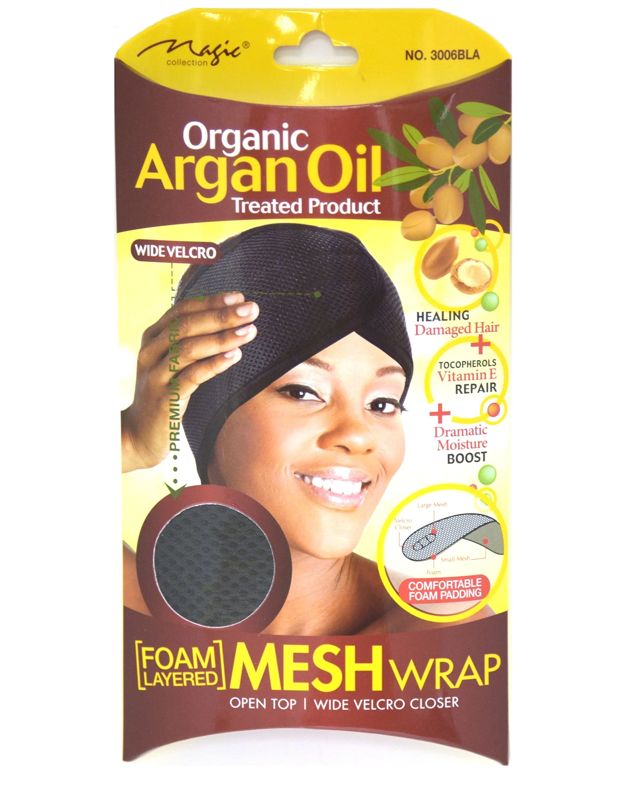 Lightweight Organic Argan Oil Foam Layered Mesh Wrap By Collection Exclusive