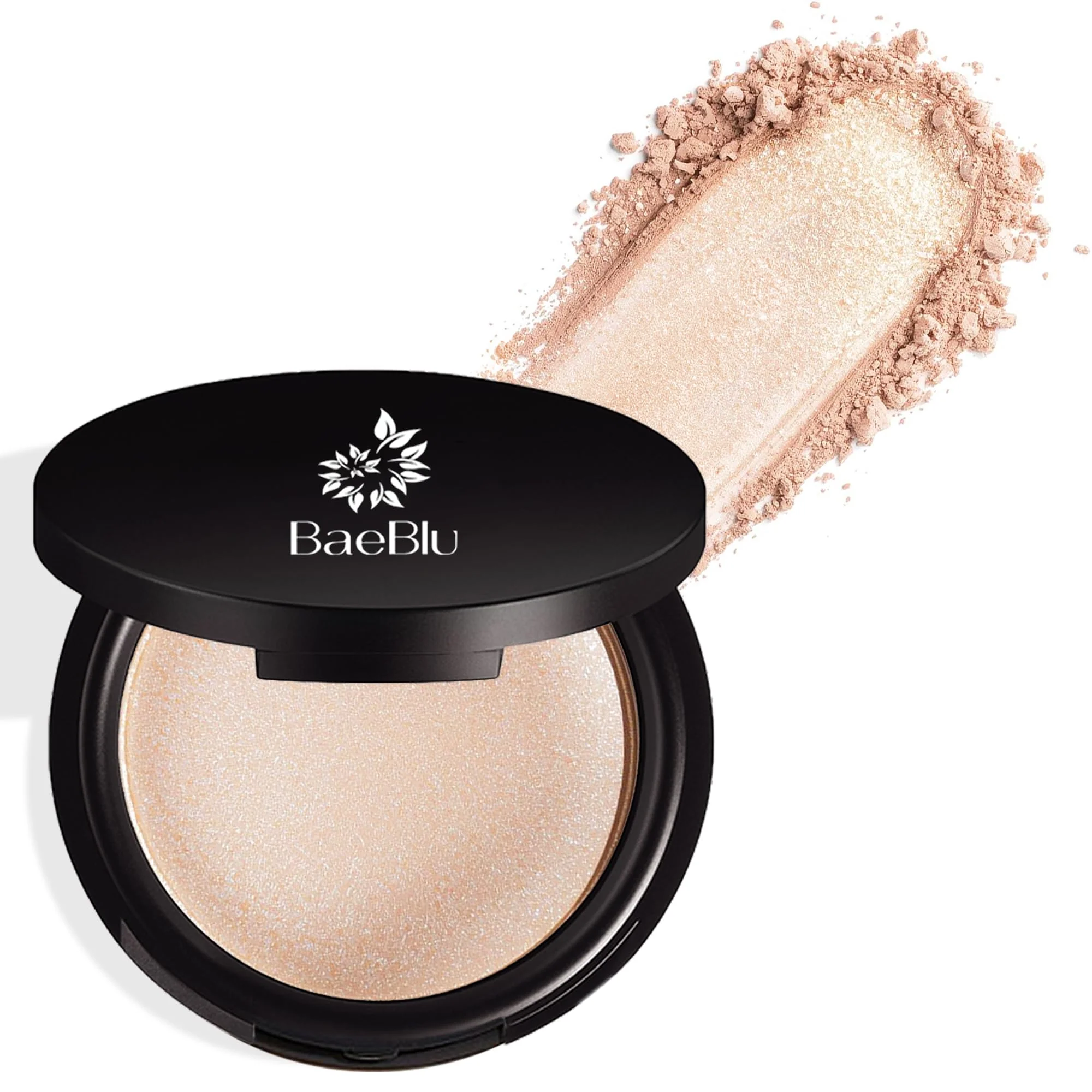 Original Organic Highlighter Makeup Powder Diamond Dust - Talc- Lightweight Vegan Shimmer Highlighter for Radiance on Face Body Collarbone - No Authentic
