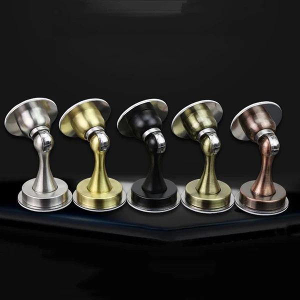 Innovative Max Stainless Steel Floor Stand Door Stop Stopper Wedge Jam Block Protector Brushed Clean
