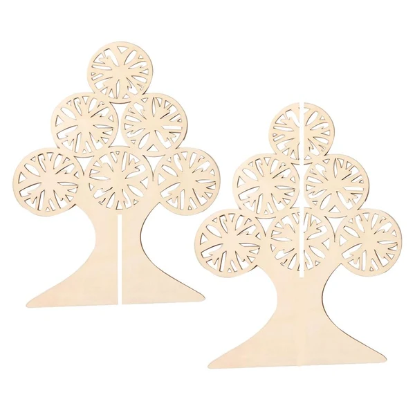 Enhanced Max DIY Wooden Christmas Tree Decoration Ornament Table Desk Decoration Type C Original Design