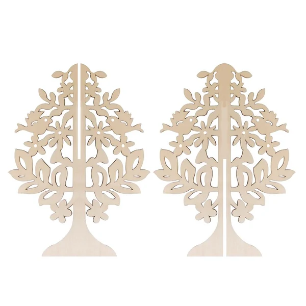 Professional Max DIY Wooden Christmas Tree Decoration Ornament Table Desk Decoration Type A Recyclable