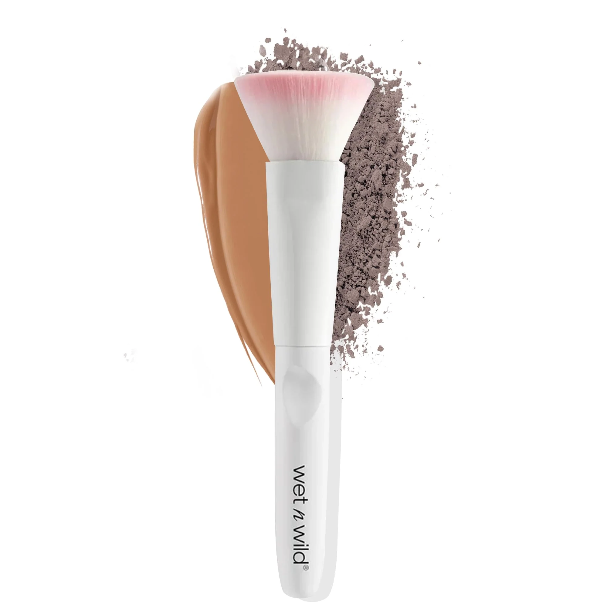 Optimized wet n wild Kabuki Brush Flat Top for All Formulas Densely-Packed Synthetic Bristles Ergonomic Handle for Comfortable Control Easy-to-Use
