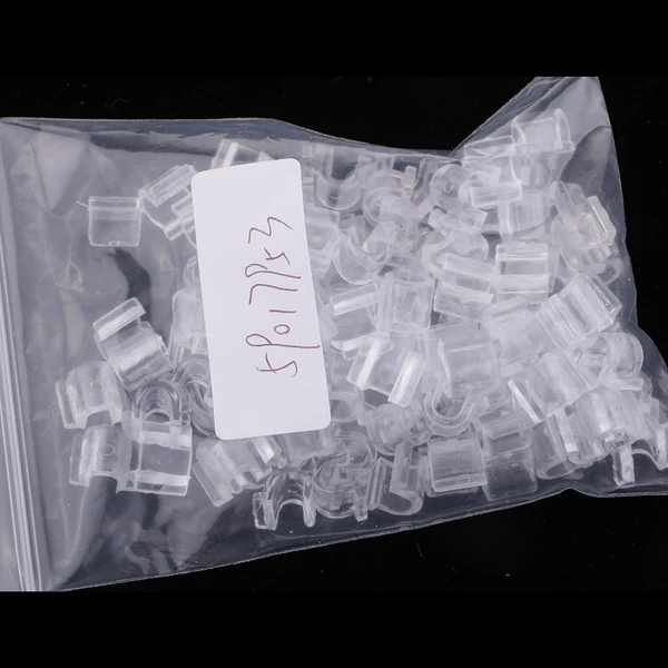 Fine Max 100pcs Clear Rubber Band Ponyholder Beads Setting Findings Square 8x9x12mm Carefully Designed
