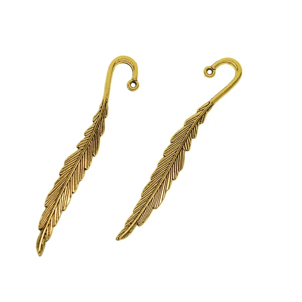 Carefully Designed Max 30 18Pcs Beading Feather Bookmark With Loop Book Marker DIY Making 18 Pieces Green