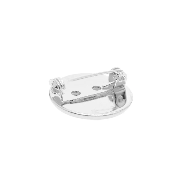 Artisan Max 10pcs Brooch Blank Lapel Pin Badge Base Pin-Back Button Base 20mm platinum Functional