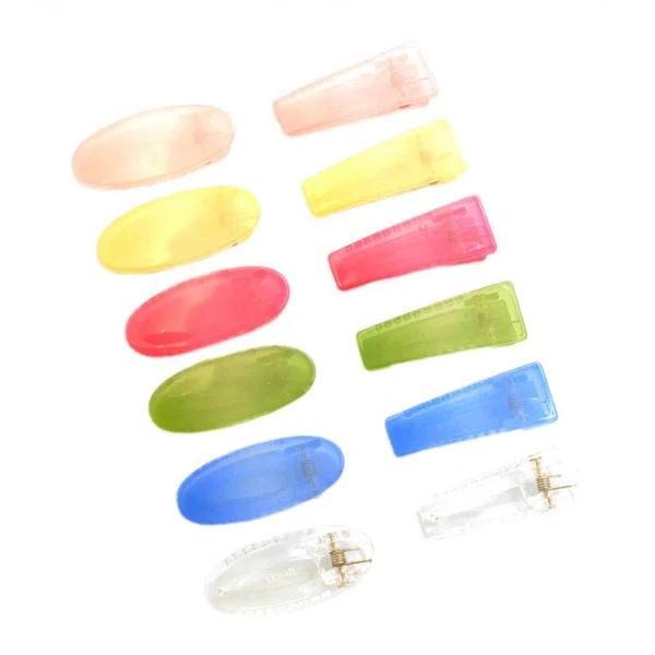 High-Quality Max 12pcs Girl's Hair Clip Crystal Hair Accessory Clear Hair Decors Non Slip Sophisticated
