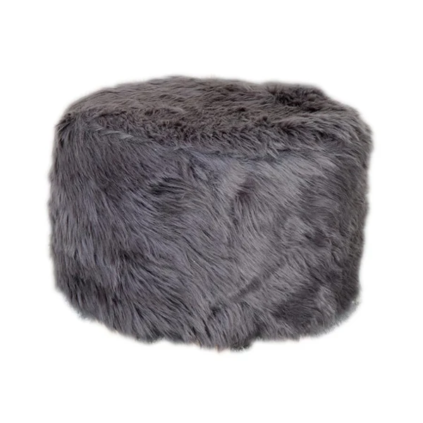Solid Max Comfortable Stool Covers for Home Living Room Decorations Gray Advanced