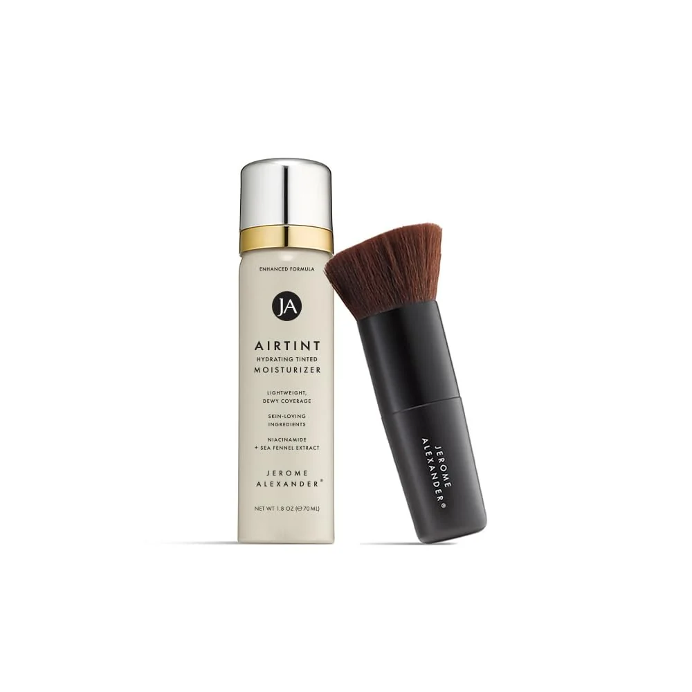 High-End Jerome Alexander Minerals AirTint Tinted Moisturizer AirBrush Spray Light Tinted Moisturizer Spray with Anti-Aging Ingredients Medium Dark World-Class