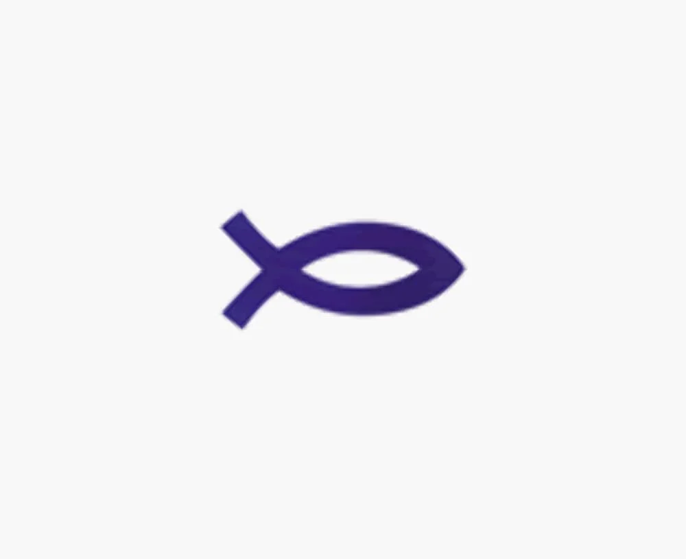 Refined Jesus Fish Tanning Stickers 1000 ct Roll Responsible