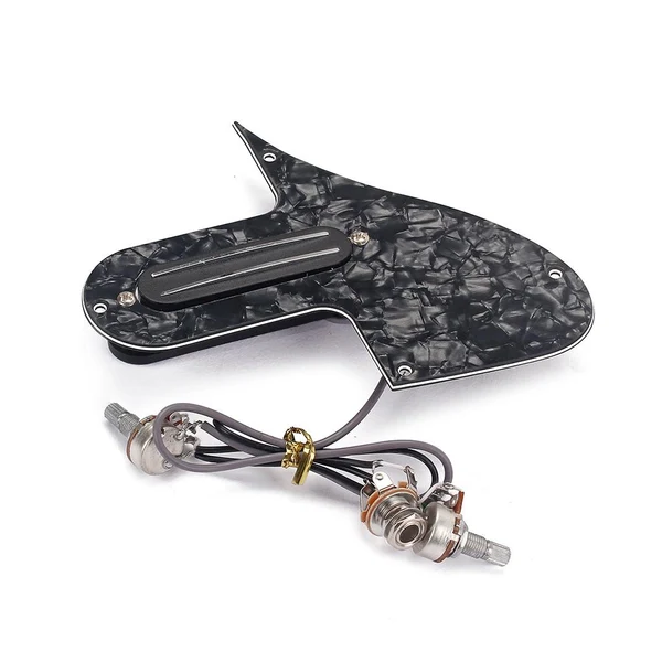 Certified Max Wired Pickup Mandolin Guitar Pickguard A500k B500k Pots Black Pearl Effective