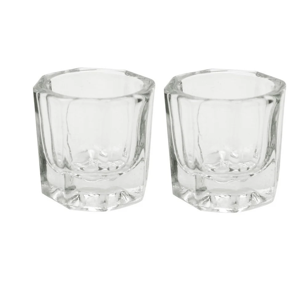 Comfortable Karlash 2 Nail Art Acrylic Liquid Powder Dappen Dish Nail Crystal Bowl Glass Dappen Dish Pack of 2 Advanced