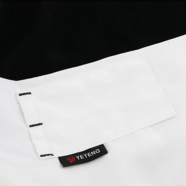 High-End Max Unisex Chef's-Uniform Long Sleeve Double-Breasted Men Women Chef Coat White L Soft