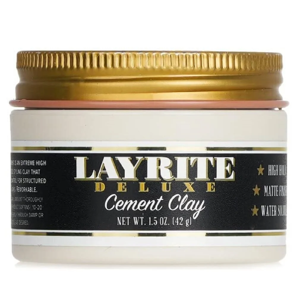 Trendy Layrite Deluxe Cement Hair Clay 1.5 Ounce Recyclable