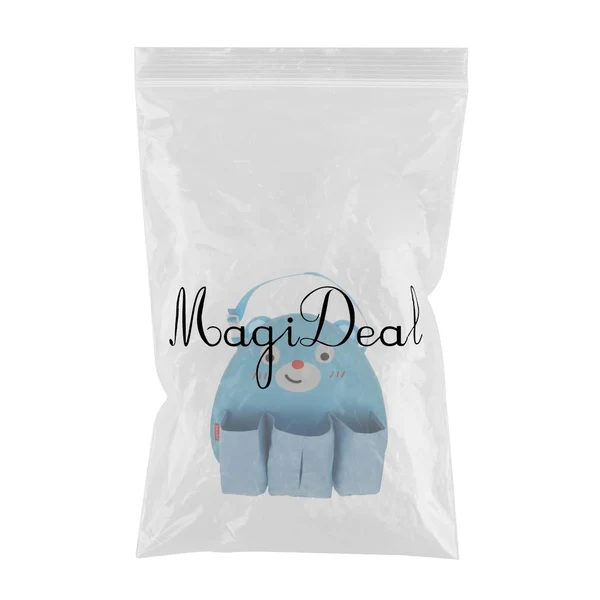 Practical Max Children's Cartoon Car Storage Bag Animal Tissue Box Blue Bear Top-Quality