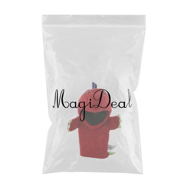 Environmentally Friendly Max Soft Cloth T-Rex Dinosaur Doll Hand Puppet with Movable Mouth Kids Toy Red Official
