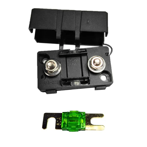 Crafted Automotive Car Mini ANS Fuse Holder Fusebox Block Dustproof Cover 50A High-Performance
