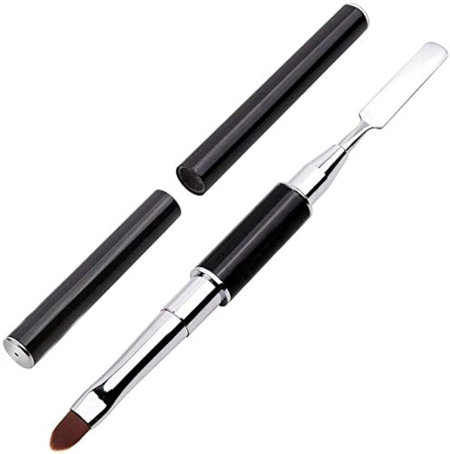 Classic PayPie Dual-Ended Polygel Brush Picker Brush tool 2 in 1 Stainless Steel Designs Polygel Nail Brushes Gel Nail Tool for PolyGel Gel Acrylic Nails Responsible