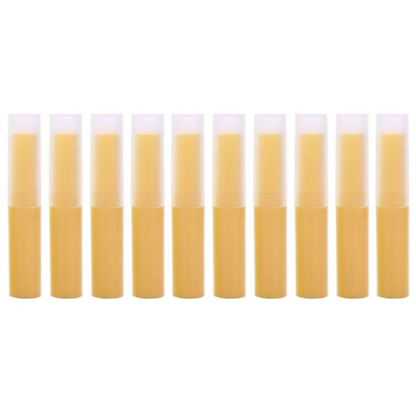 Green Max 10Pcs Empty Lipstick Tubes Lip Balm Containers DIY Makeup Tools Yellow Unique