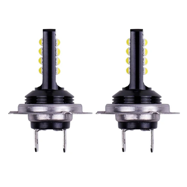 Fashionable Max Univeral 2XWhite H7-60W-3030-12SMD LED Bulb HighPower Super Bright Car Light Optimized