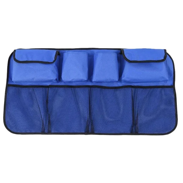 Enhanced Max Car Backseat Bag Trunk Organizer Storage Bag Mesh Hanging Pocket Blue Consistent