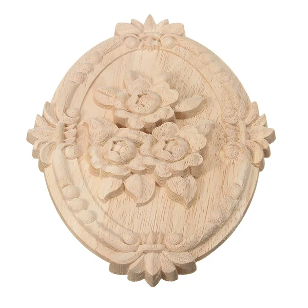 User-Friendly Max Wood Carved Applique Frame Corner Onlay Furniture Decor 5 21x15cm Recyclable
