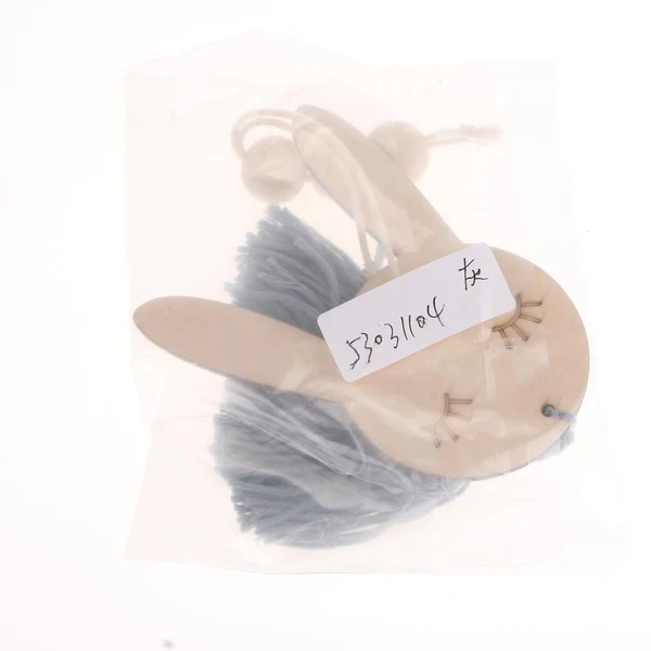 Original Design Max Nordic Wooden Beads Tassel Pendant Girls Wall Hanging Ornament Rabbit Gray Quality