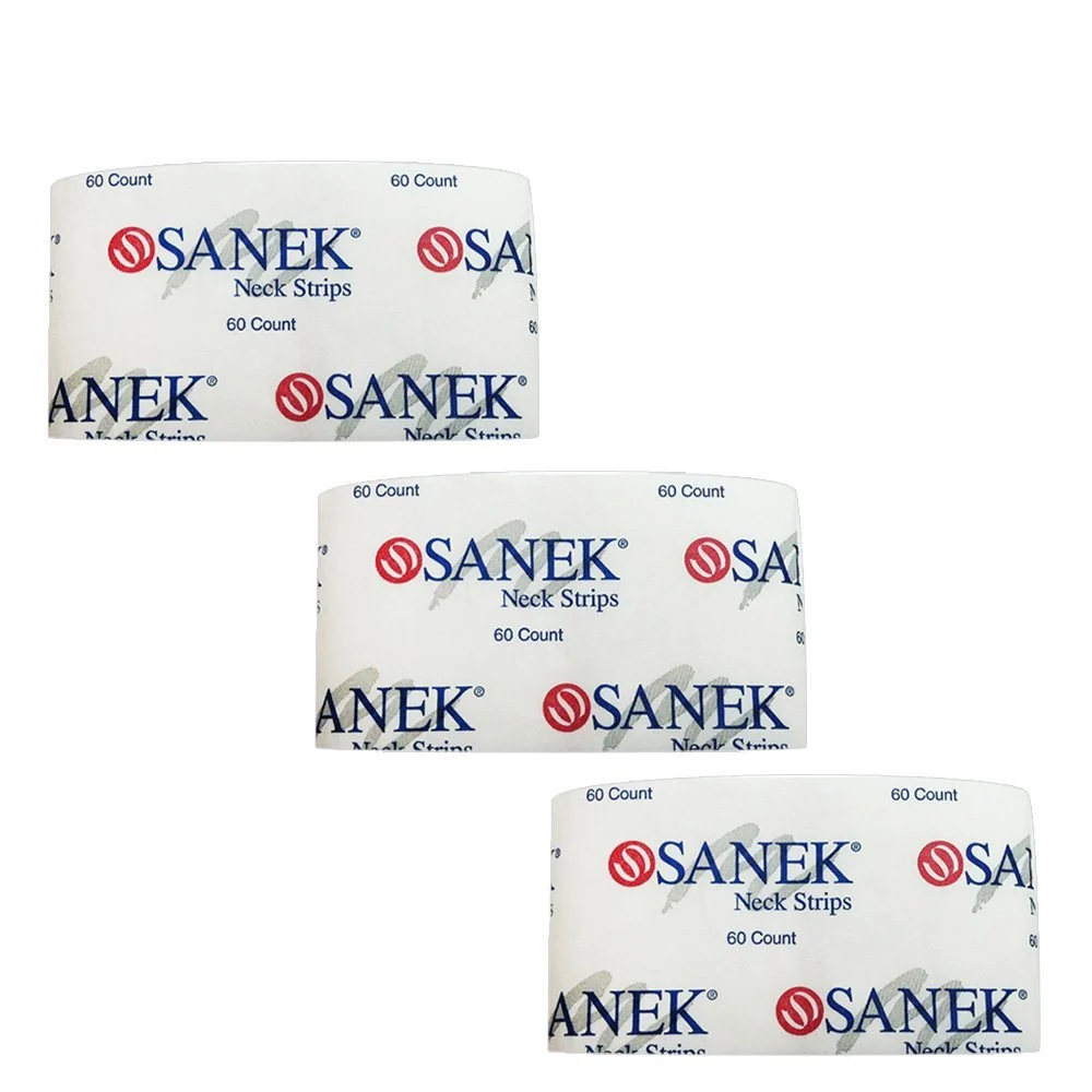 Genuine Salon Barber Hair Stylist Graham SANEK 3 Packs of 60 Neck Strips SD-40003 High-Performance