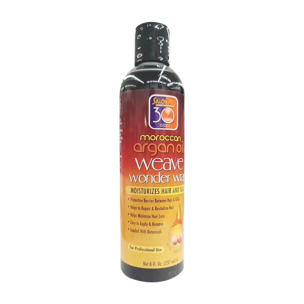 Authentic Salon Pro 30 Sec Moroccan Argan Oil Weave Wonder Wrap Dark Sustainable