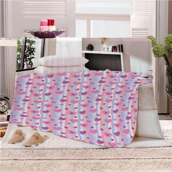 Eco-Friendly Max Large Soft Fleece Digital Printing Sofa Bed Blanket Throw C 130 x 150cm Responsible