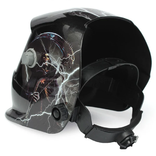 Functional Max Auto Darkening Solar Powered Welding Helmet Mask Skull King with Hook Recyclable