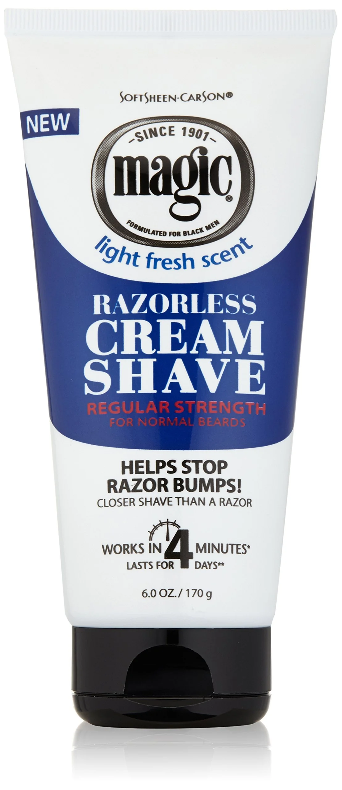 Solid SoftSheen Carson Regular Razorless Cream Shave 6 Oz Pack of 6 Practical