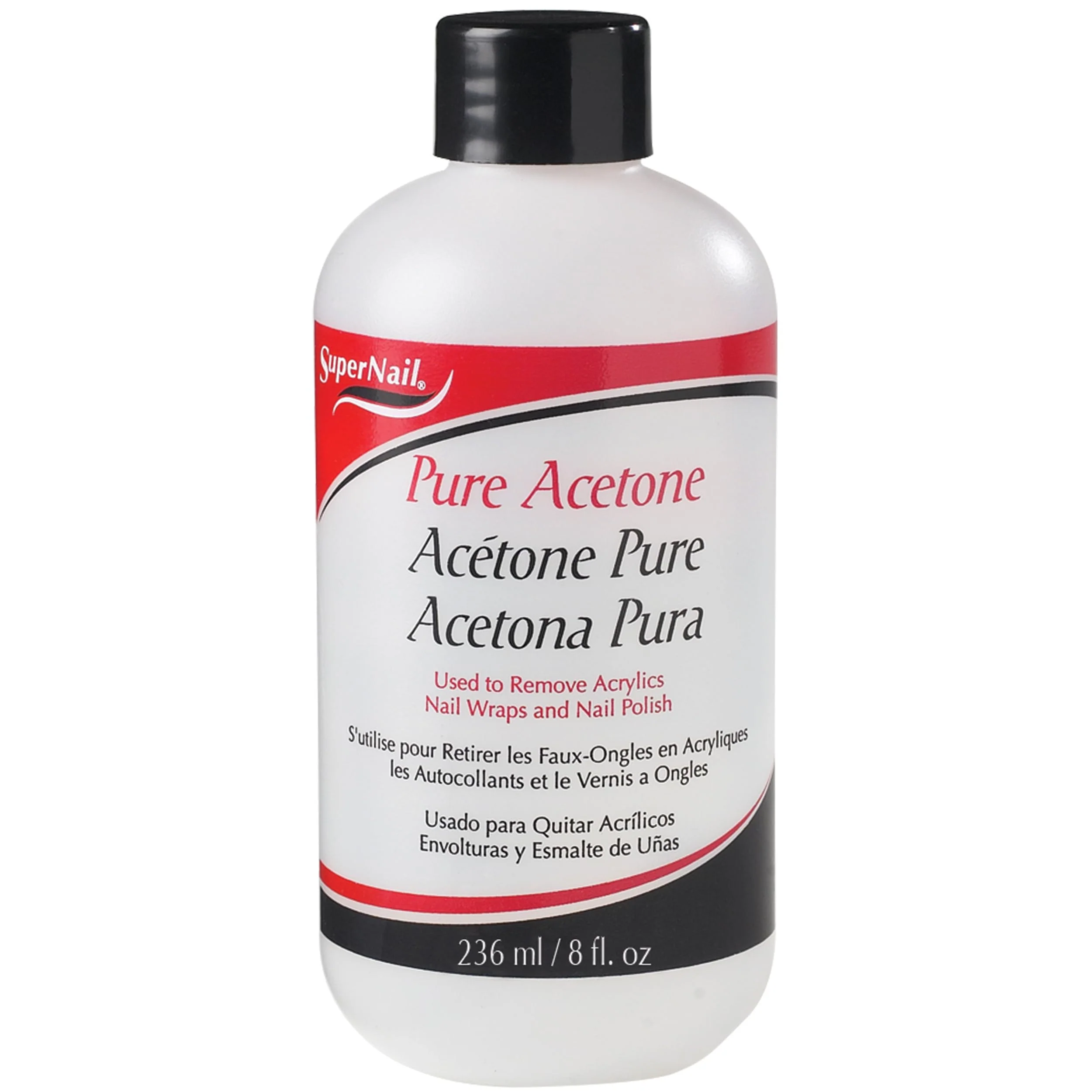 Smart Supernail Pure Acetone Polish Remover 8 oz Pack of 6 Durable