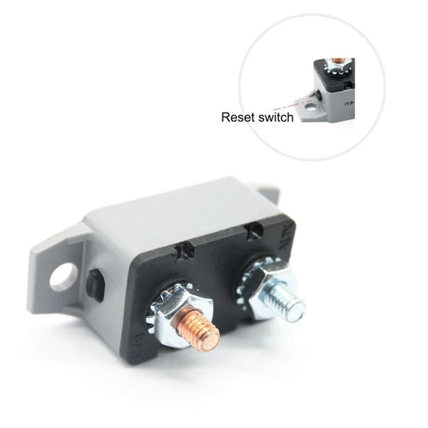 Dependable Max 12V-24V Car Marine Boat Audio Circuit Breaker Manual Reset Fuseholder 20A Excellent