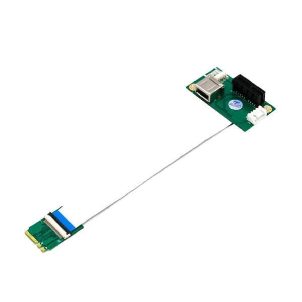 Fine Max NGFF M.2 Key A E to PCI-E X1 Adapter Riser Card with USB 2.0 Port Eco-Friendly