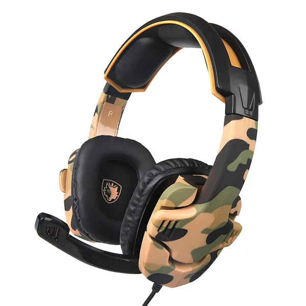Dependable Max 3.5mm Gaming Headsets with Microphone Anti-Noise for PS4 Laptop Camouflage Trusted